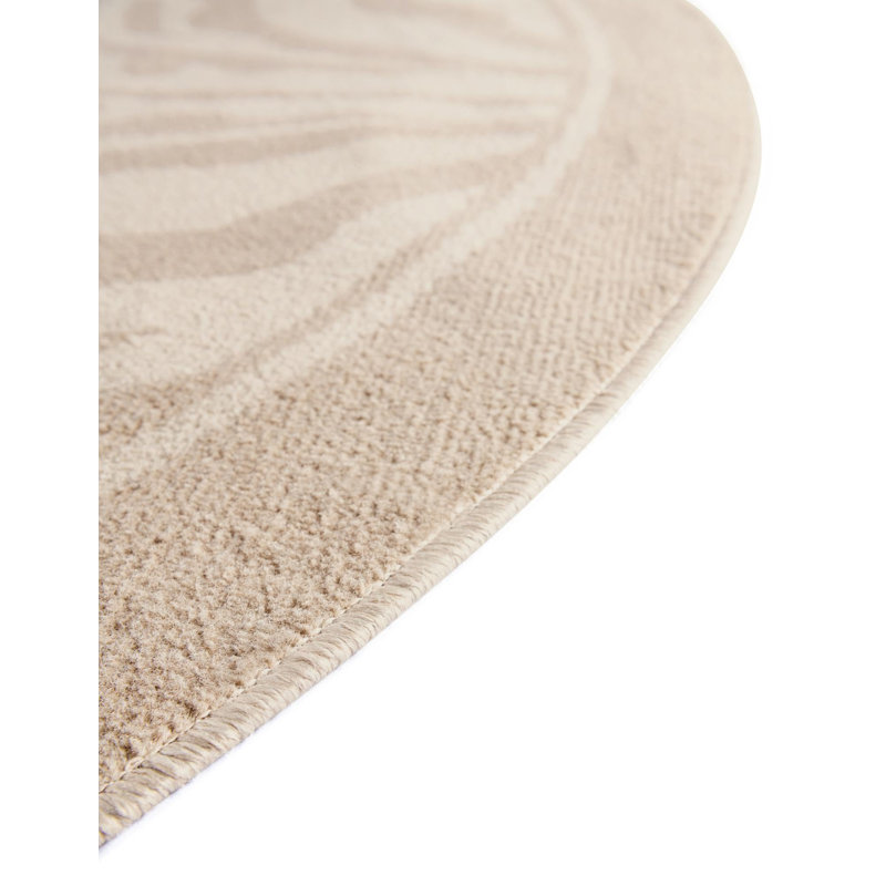 Tapis Equiferus Teonni, Rond 10pi, Beige
