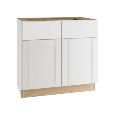 Gallery Express Haven Assembled 33 in W X 24 in D X 34.5 in H Sink Base Kitchen Cabinet with Sft Close