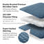 Ensemble de courtepointe surdimensionnée Vilano de Southshore Fine Linens, literie matelassée légère en microfibre doublement brossée et 1 taie d'oreiller, 1 place/1 place XL, bleu couronne-1368851801-1368851785