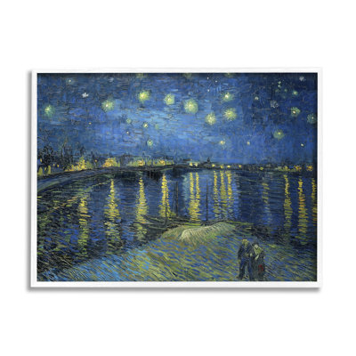 " Starry Night Over Rhone Classic " by Vincent Van Gogh