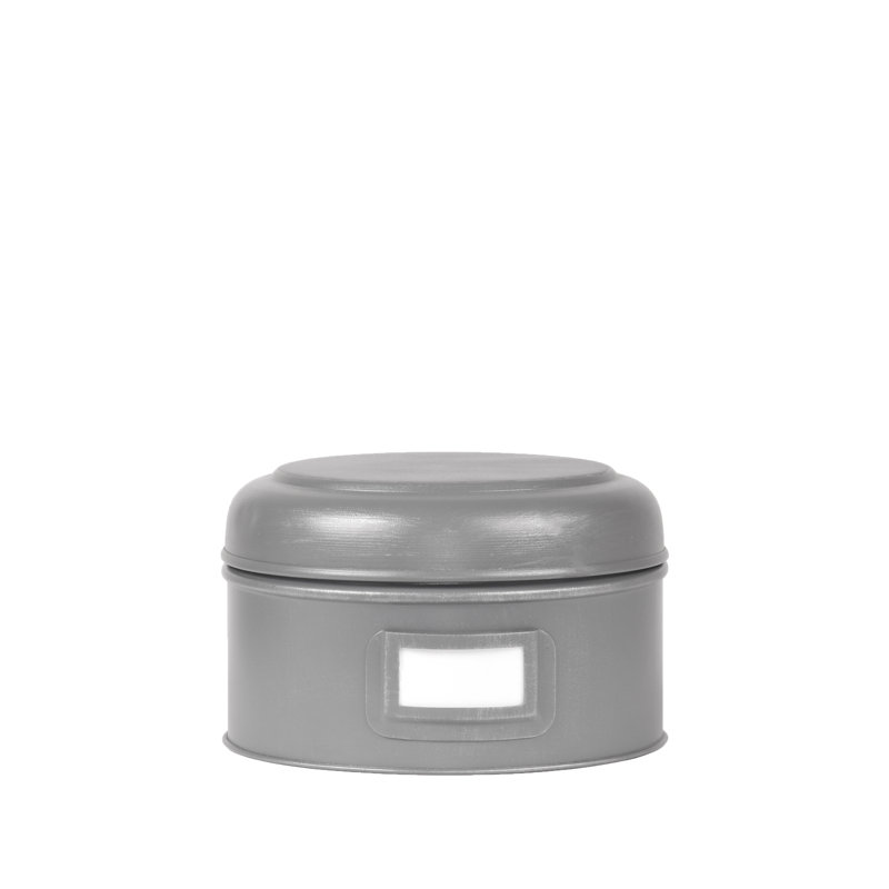 Borough Wharf Box, 10cm H x 18cm W x 18cm D, Antique Grey