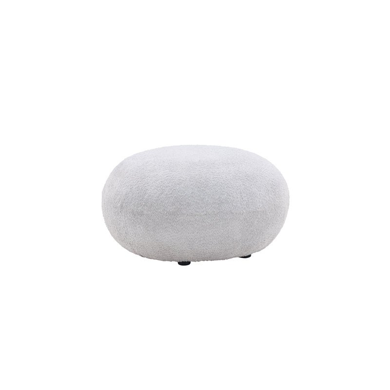 Azaleah 74cm Wide Round Pouf Ottoman
