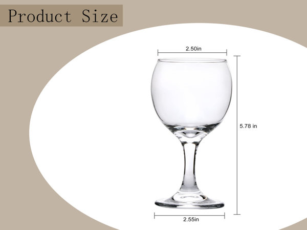 10.5 oz. White Wine Glass (Set of 8) QIANXI