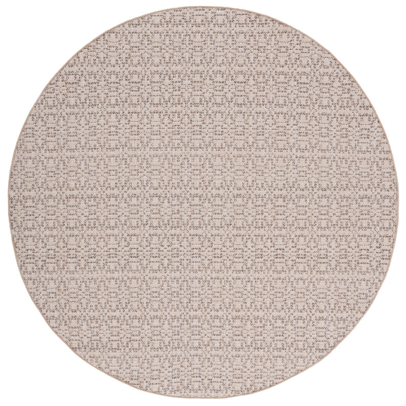 Joyce Sisal Performance Performance Geometric Rug, Round 6'7"
