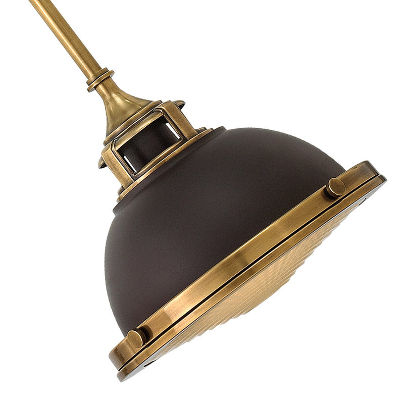Amelia 1 - Light Single Dome Pendant, Buckeye Bronze