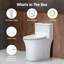 Toilette allongée une pièce 17 po-133887107