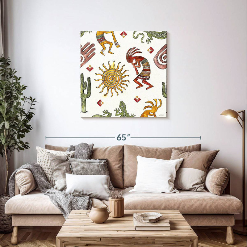 Motif de style sud-ouest Lelar I, H 36 po x l 36 po
