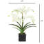 Faux Orchid Plant In White Vase-1049804021-1049804022