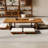 Brown Rectangular Solid Wood Coffee Tables-110480835
