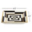Plateau carré en porcelaine Op Art