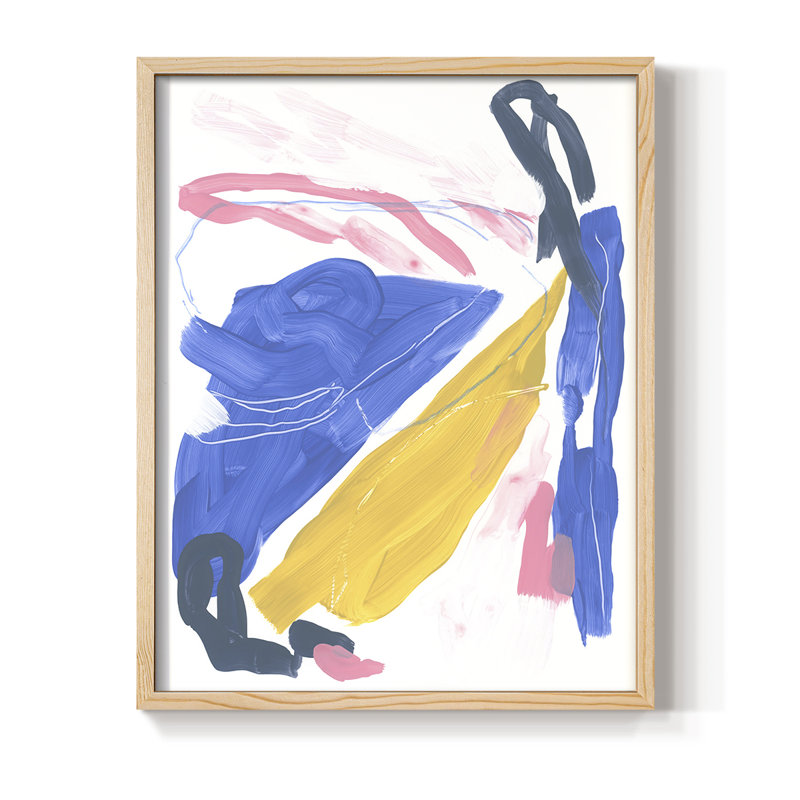 Reproduction encadrée rétroaction rétro - bois massif, H 11 po x l 9 po