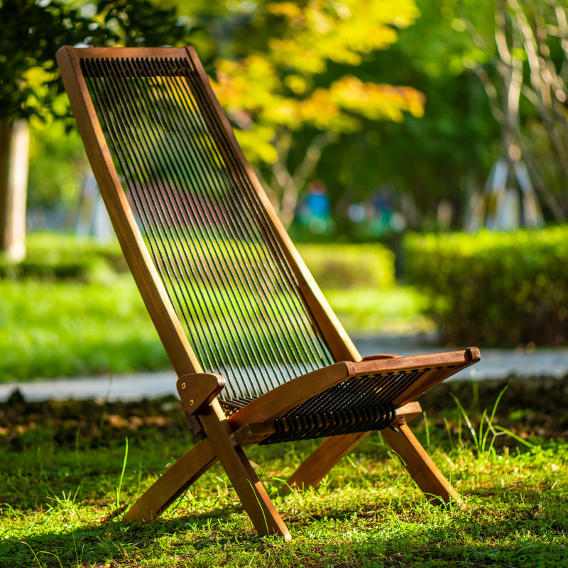 Alvord Acacia Foldable Outdoor Adirondack Chair