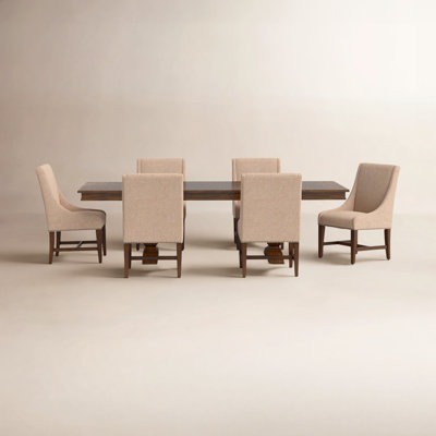 Barlow Extendable Double Pedestal Dining Set