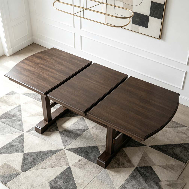 Table de salle à manger extensible 60 "à 78", Brun