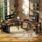 Large Computer Desk, 70.9" Long Home Office Desk for Two Person for Home Office Study, Rustic Brown,wood-1724639296