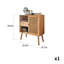 Petite armoire d'appoint moderne simple en bois massif