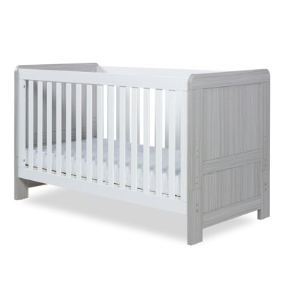 Pembrey Cot Bed - Ash Grey & White