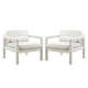 Brennyn Upholstered Velvet Accent Armchair Set of 2