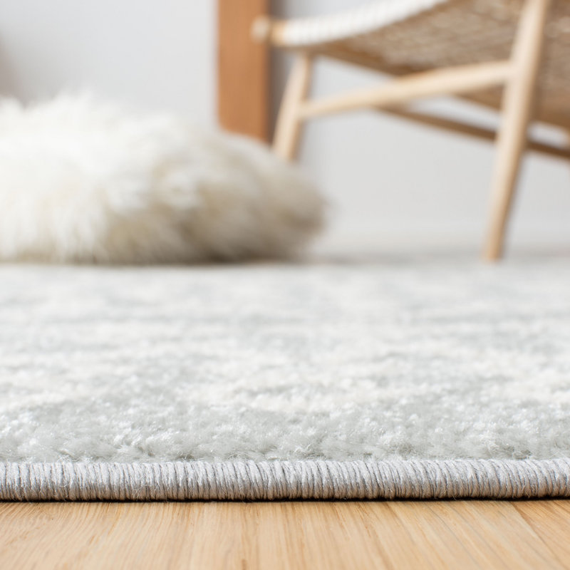Tapis gris clair / ivoire Lorenco, Rectangle 9 pi x 12 pi