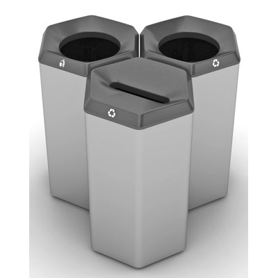 HexBin Open Recycling Bin