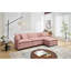 Canapé en chenille de 108 pouces à structure modulaire en forme de L, doté d'un design polyvalent qui s'adapte à tout espace intérieur, offrant un confort sans limite et un style contemporain.-329476370
