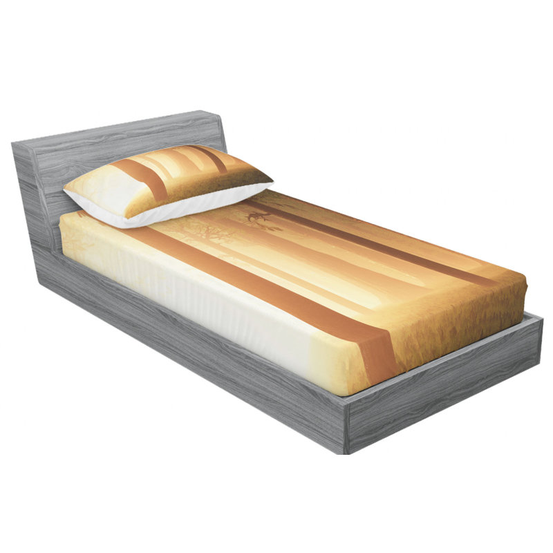 Microfiber Sheet Set, Twin Sheet Set with Fitted Sheet