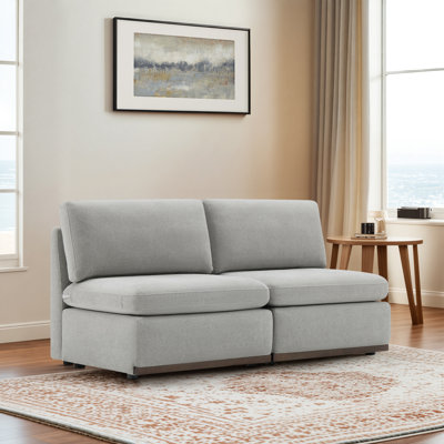 Sayette 68'' Upholstered Modular Armless Sofa