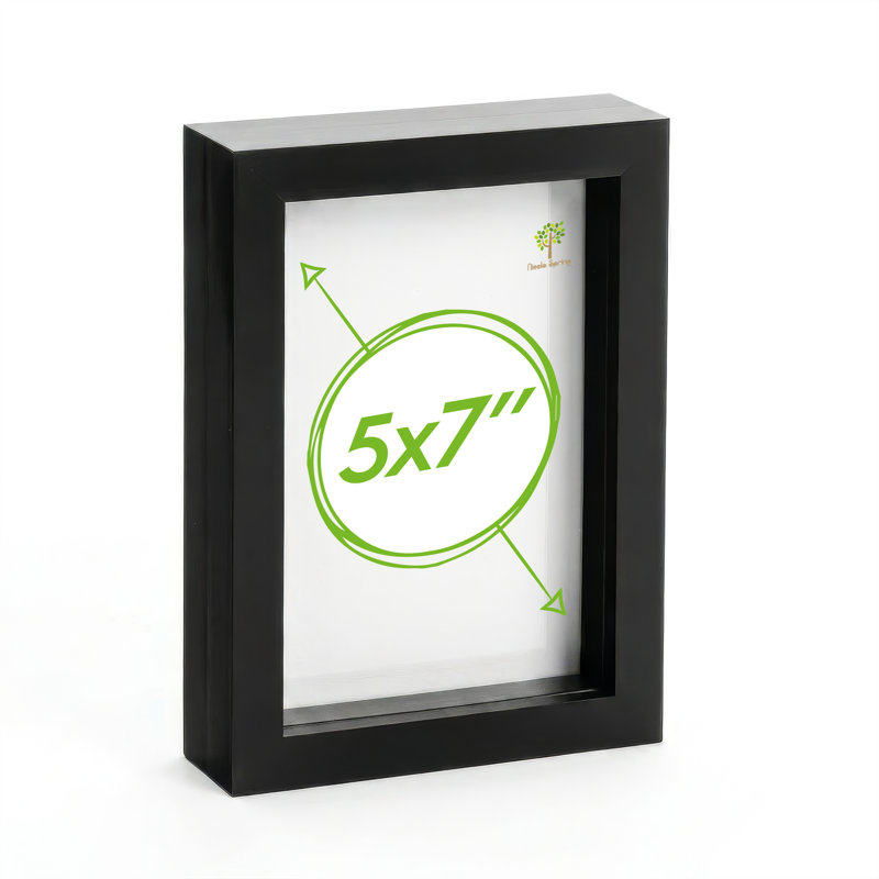Shadow Box Picture Frame, 20cm H x 15cm W x 3.5cm D, Black
