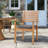 Acacia Outdoor Stackable Dining Armchair with Cushion-1789715143