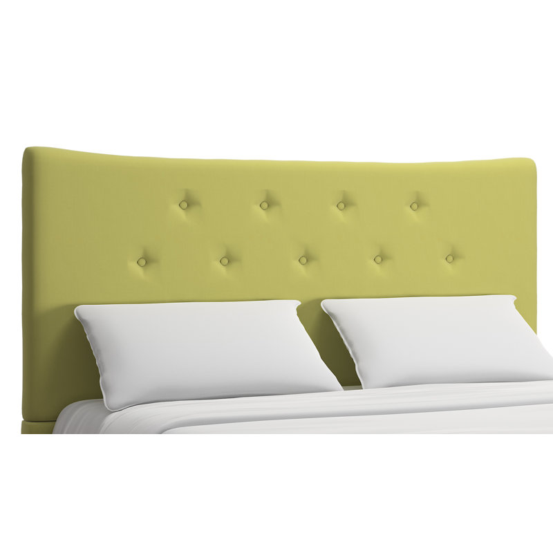 Stearns Upholstered Headboard, Chartreuse, Queen