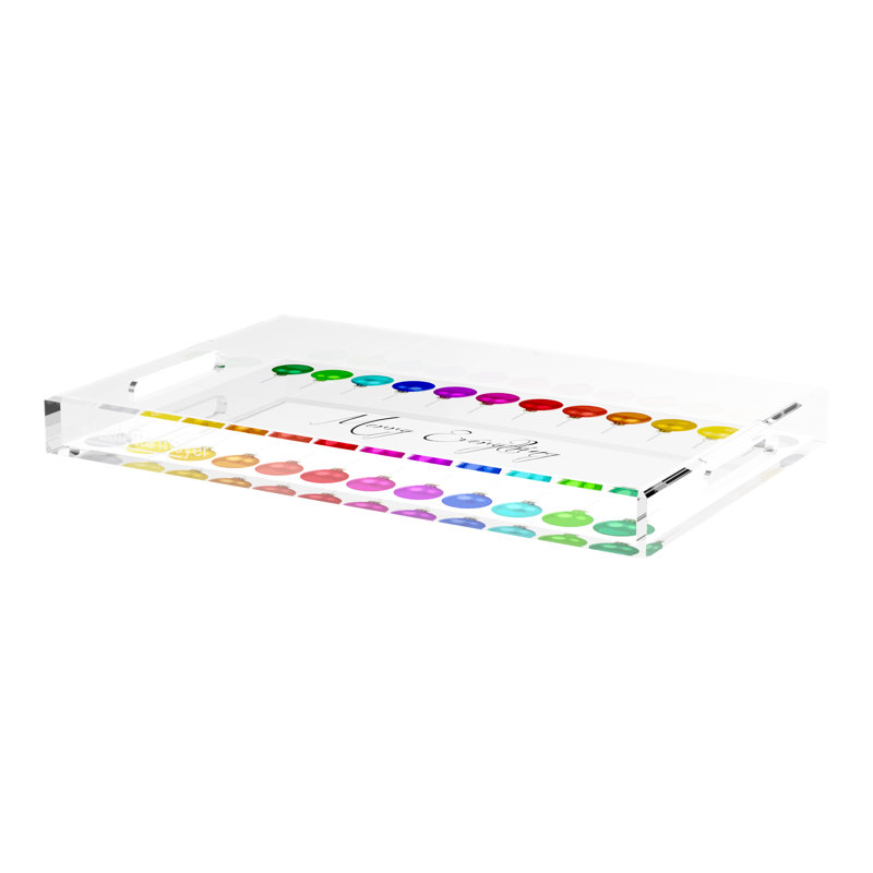 Acrylic Decorative Tray, 22.5"W x 14.5"D x 2"H
