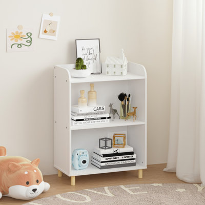 Kids 3-Tier Bookcase, Children's Book Display, Bookshelf Toy Storage Cabinet Organizer for Children's Room, Playroom, Nursery