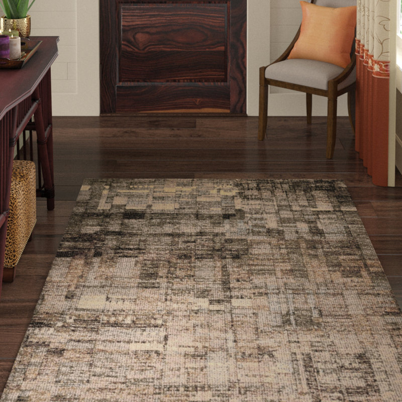 Cantin Abstract Indoor Rug, Rectangle 6'7" x 9'