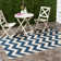 Shauna Indoor/ Outdoor Navy/Neutral Rug