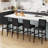 Rüdiger Upholstered Counter Stool with Solid Wood Frame