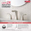 Tesla® Widespread Bathroom Faucet with Drain Assembly and DIAMOND Seal Technology-15361231