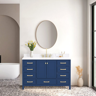 54-inch Bathroom Vanity With Engineered Stone Top