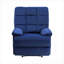 Fauteuil inclinable FlowLuxe, fauteuil de salon capitonné en velours bleu-1466377840