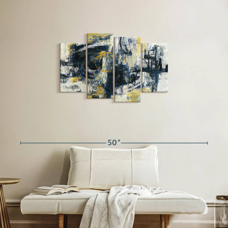 Avery Graffiti Wall Indigo, 22" H x 36" W