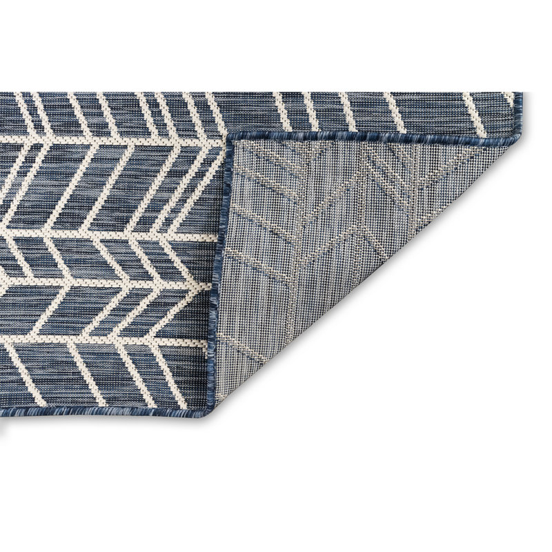 Mercury Row® Anwar Power Loom Navy Blue Indoor/Outdoor Rug & Reviews ...
