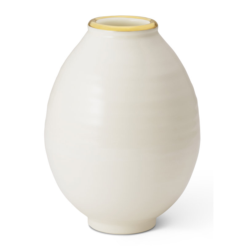 Handcrafted Cream Ceramic Bud Table Vase