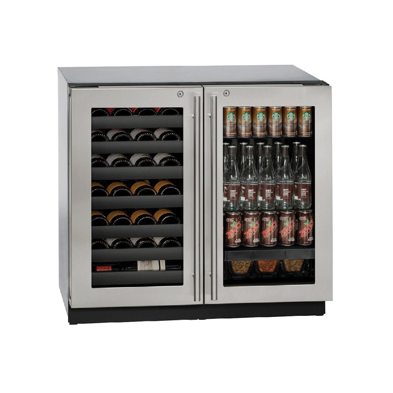 31 Bottle and 123 Can 3000 Series Dual Zone Built-in Wine and Beverage Refrigerator