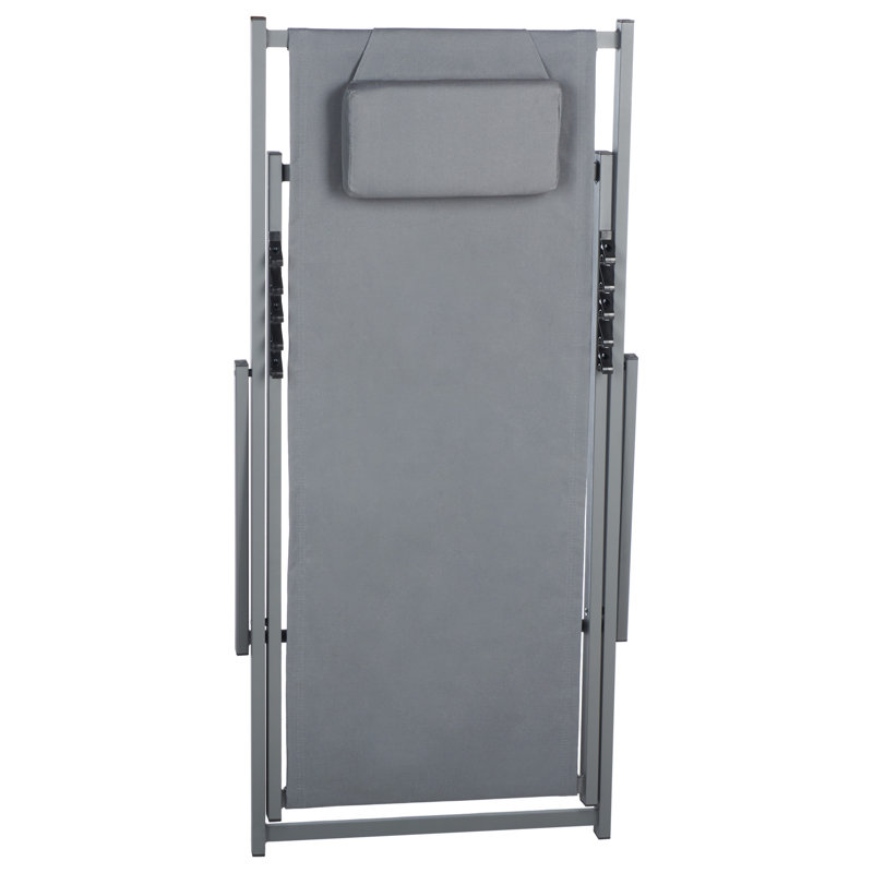 Chaise de bureau inclinable Hensel, Argent/Gris