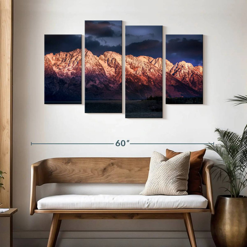 Alvord Grand Teton, aube hivernale, H 32 po x l 52 po