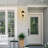 Mid-Century Mordern Outdoor Wall Sconce with Dusk to Dawn with Clear Glass Shade Waterproof-286014142
