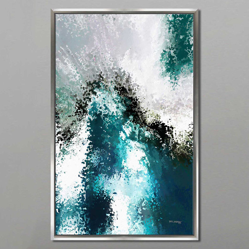 Jean 14: 6, La réclamation de Dieu par Mark Lawrence - reproduction, H 43,5 po x l 27,5 po x P 2 po, Cadre flottant argent