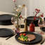 12 Pieces Dinnerware Sets, 12-piece Kitchen Plates And Bowls Sets, Black-121988399