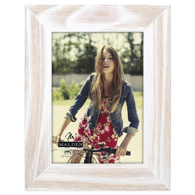 Kloss White Beveled Picture Frame