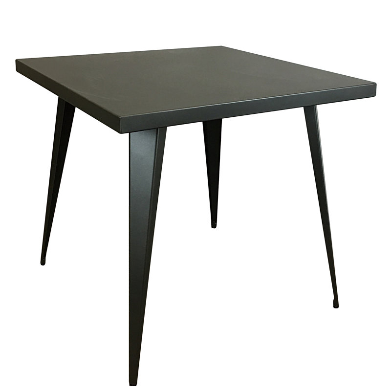 Cephei Metal Top Dining Table, Gunmetal
