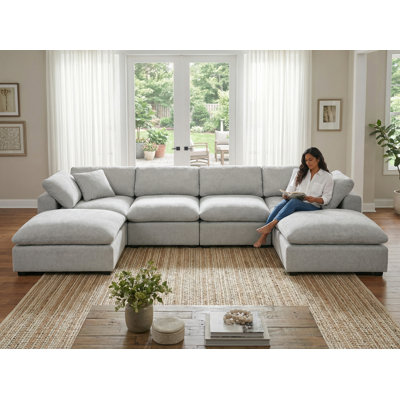 Wilroy 6-Piece Reversible U-Shaped Sectional